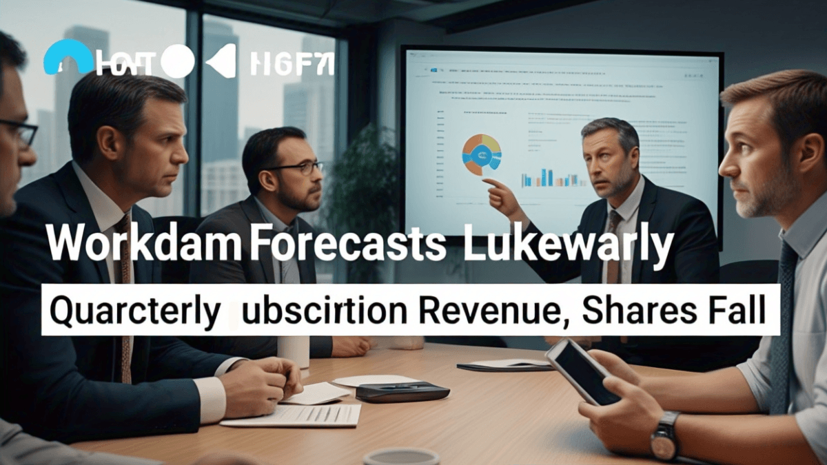 Workday Forecasts Lukewarm Quarterly Subscription Revenue, Shares Fall