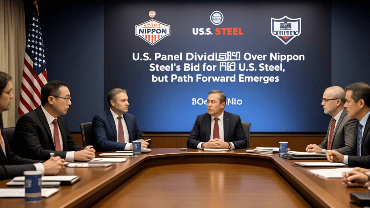 U.S. Panel Divided Over Nippon Steel's Bid for U.S. Steel, but Path Forward Emerges