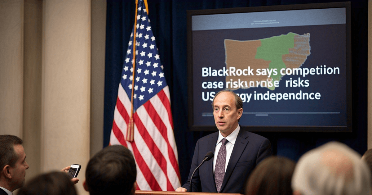 BlackRock Warns Antitrust Lawsuit Threatens U.S. Energy Independence