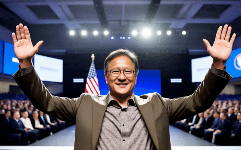 Nvidia CEO Jensen Huang Applauds Trump's 'Visionary' Re-Industrialization Policies, Paving the Way for U.S. Tech Leadership